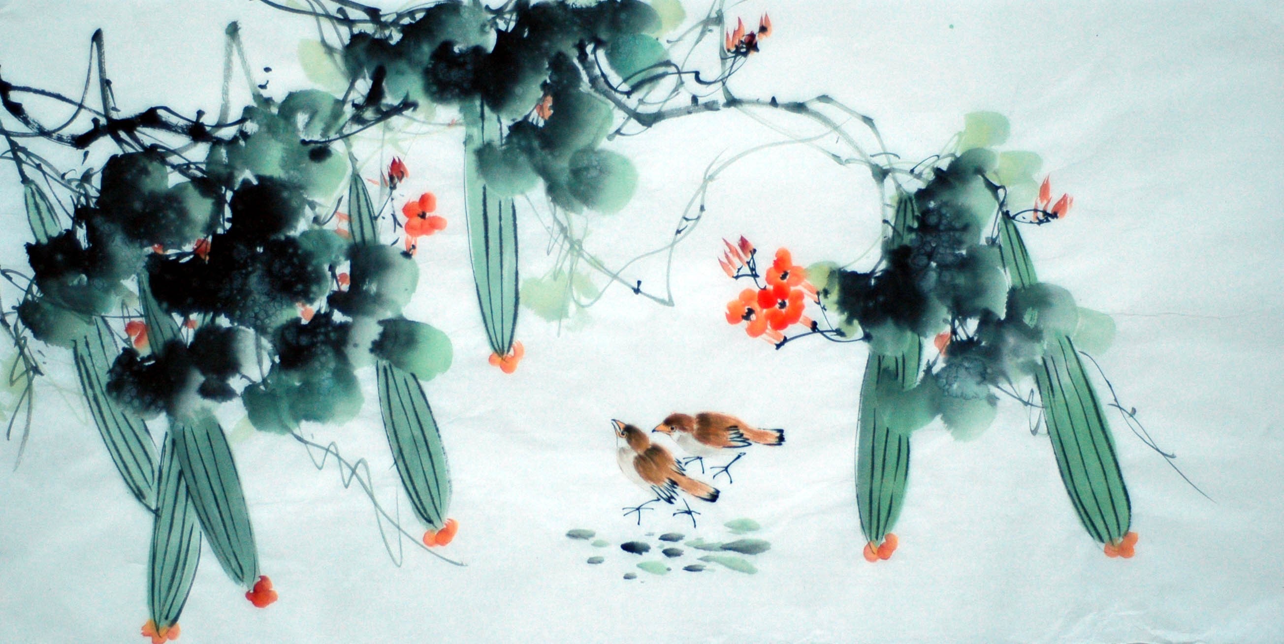Chinese Flowers&Trees Painting - CNAG015077