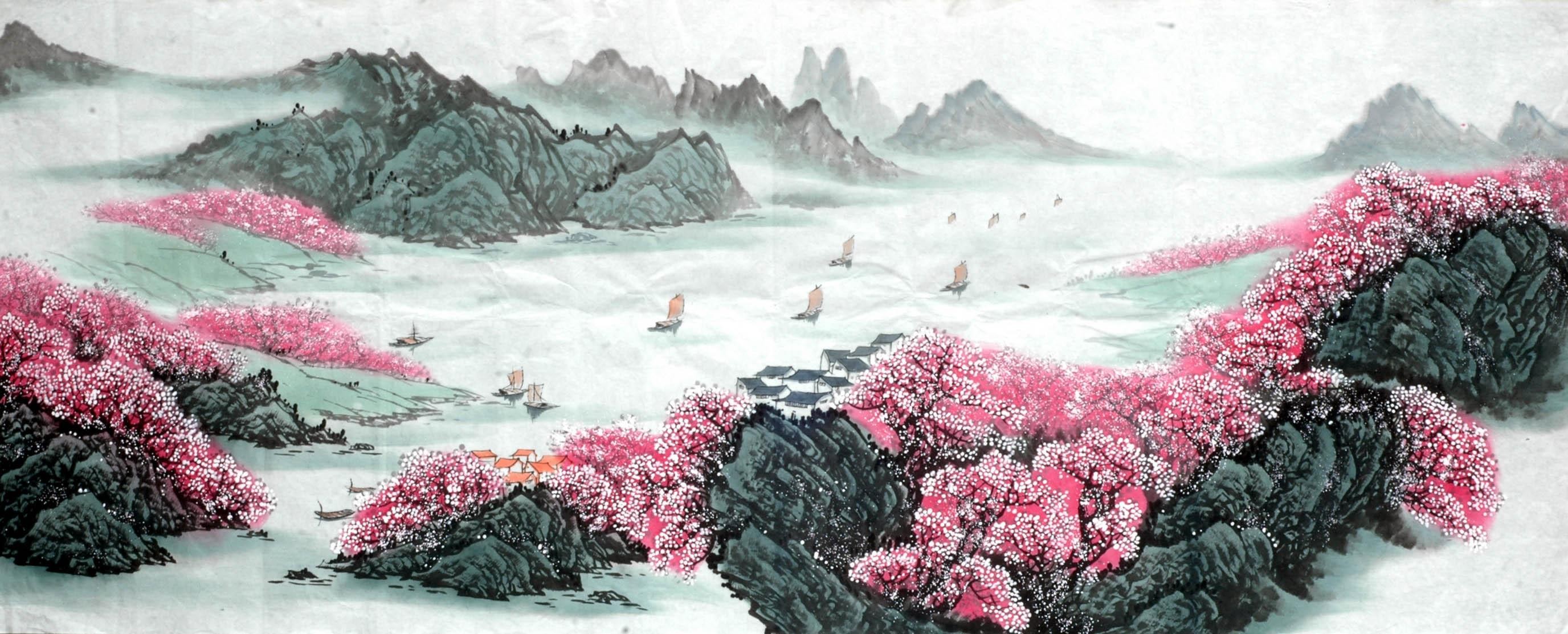 Chinese Landscape Painting - CNAG015091