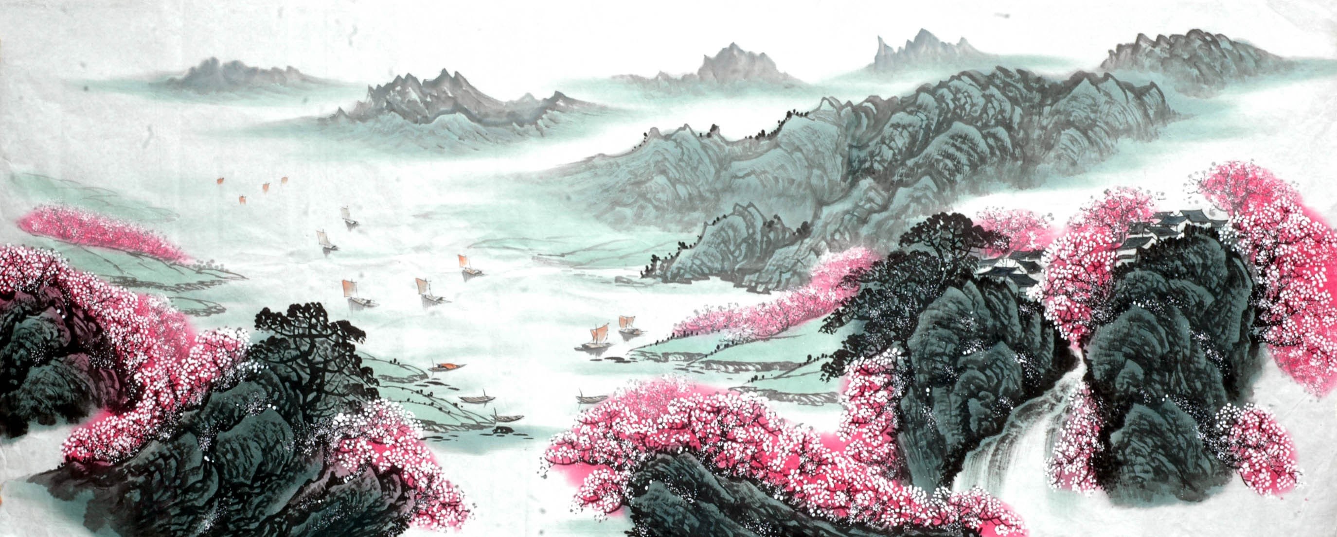 Chinese Landscape Painting - CNAG015094
