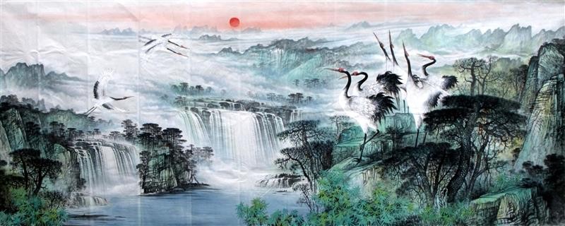 Chinese Landscape Painting - CNAG015098