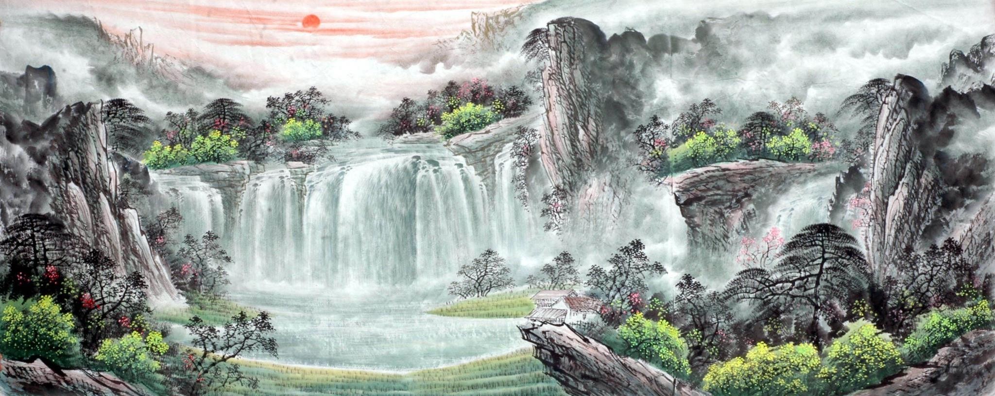 Chinese Landscape Painting - CNAG015099