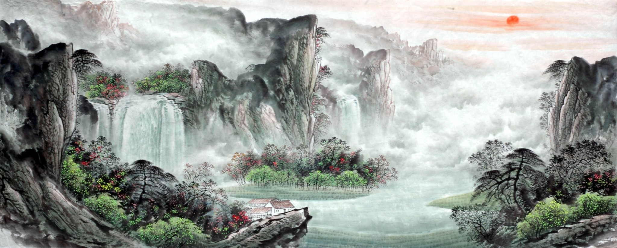 Chinese Landscape Painting - CNAG015100
