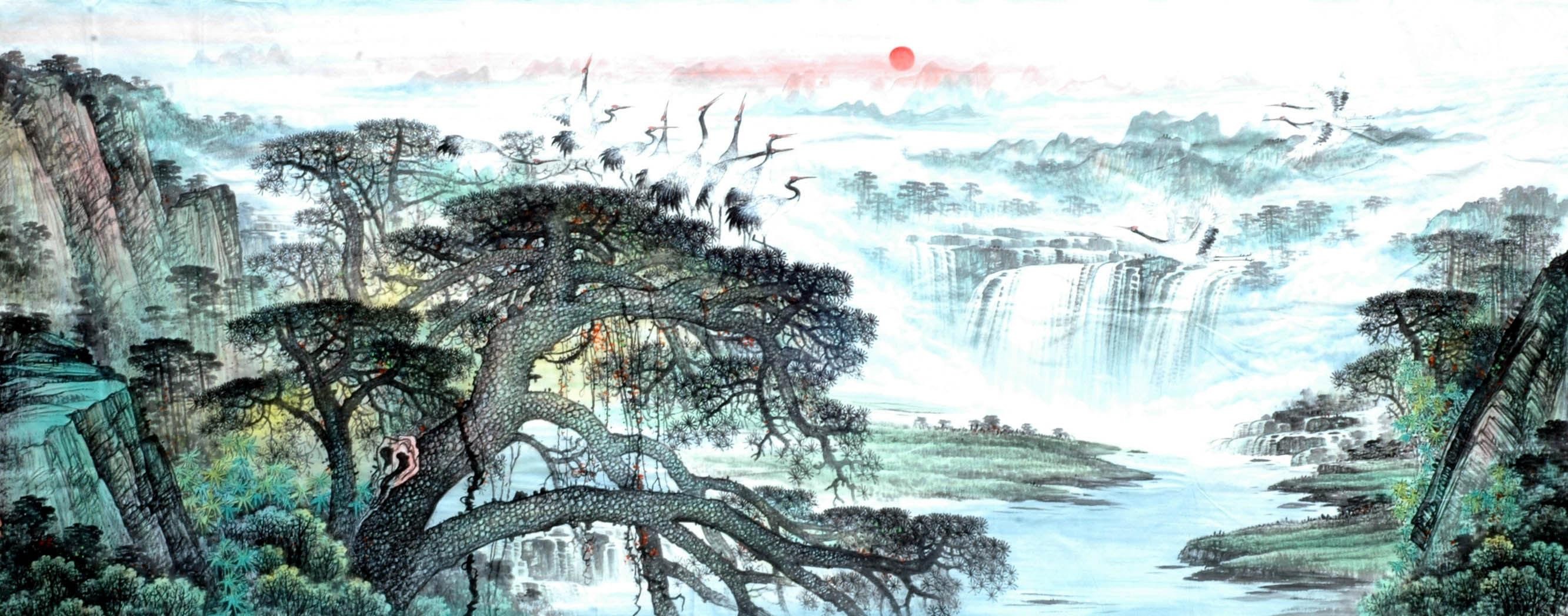 Chinese Landscape Painting - CNAG015103
