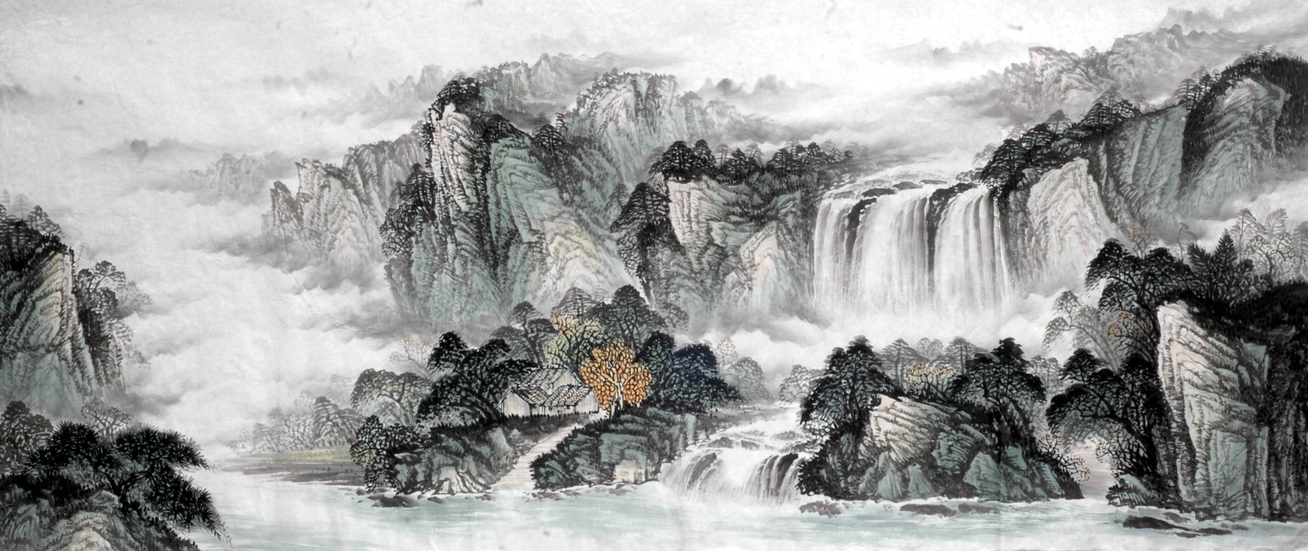 Chinese Landscape Painting - CNAG015104
