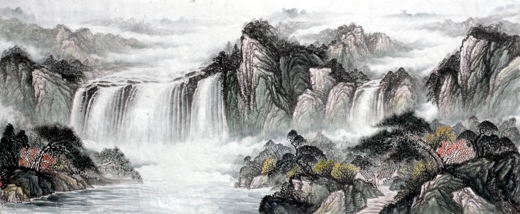 Chinese Landscape Painting - CNAG015106