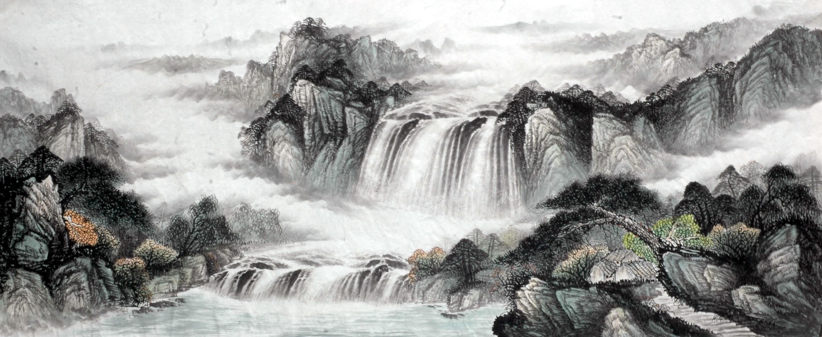 Chinese Landscape Painting - CNAG015107