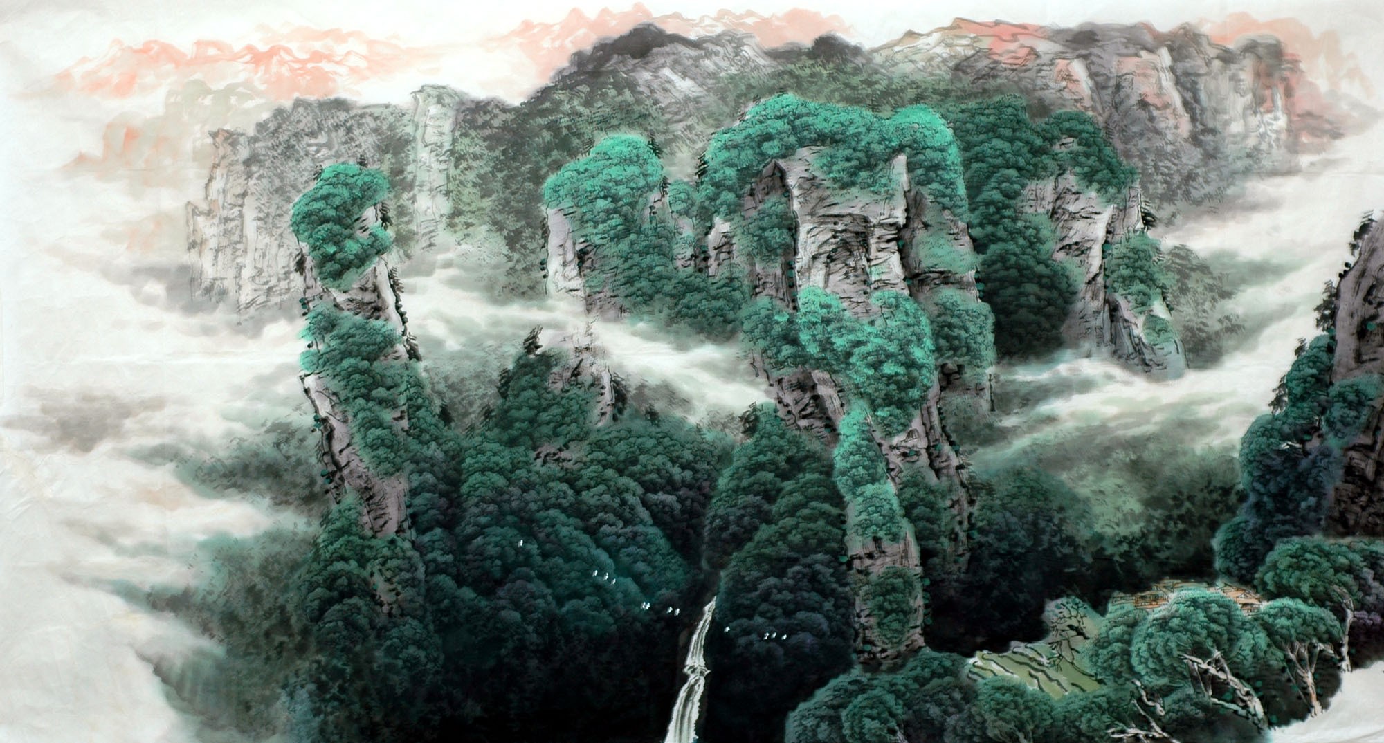 Chinese Landscape Painting - CNAG015127