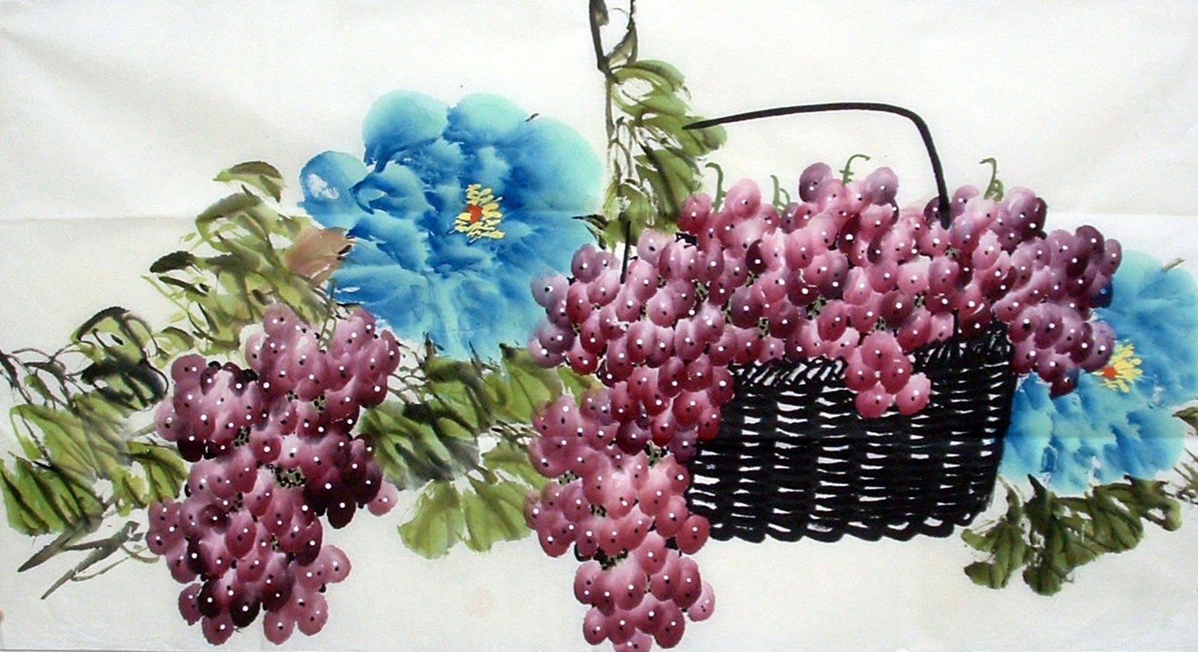 Chinese Grapes Painting - CNAG015131