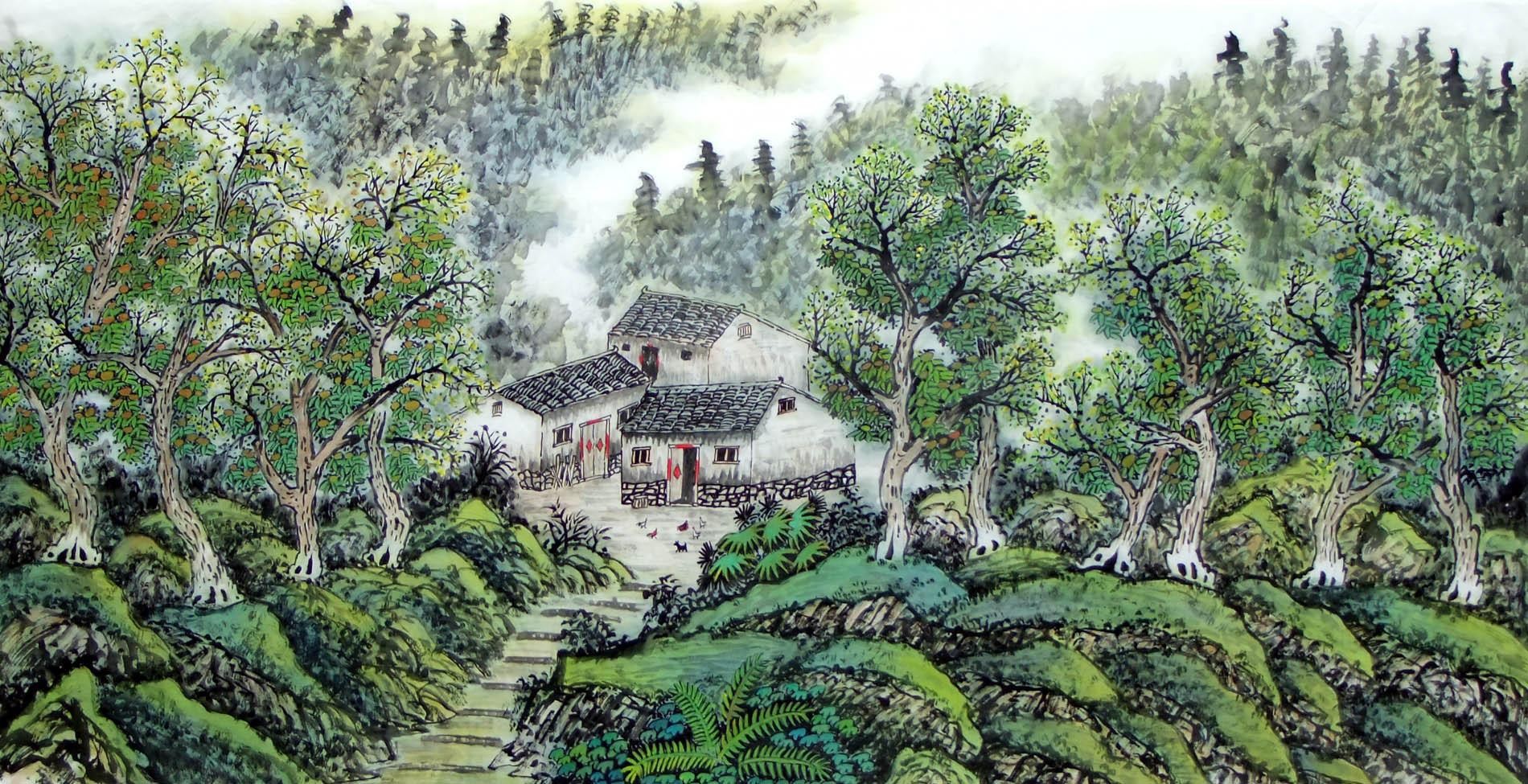 Chinese Landscape Painting - CNAG015132