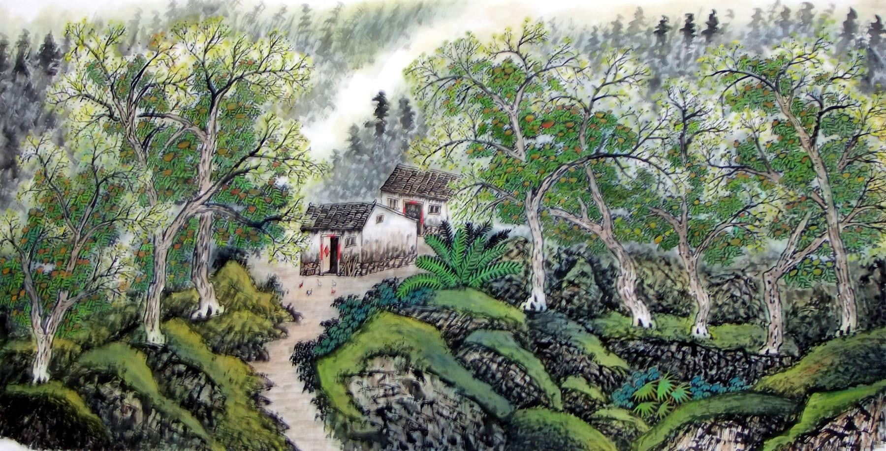Chinese Landscape Painting - CNAG015133