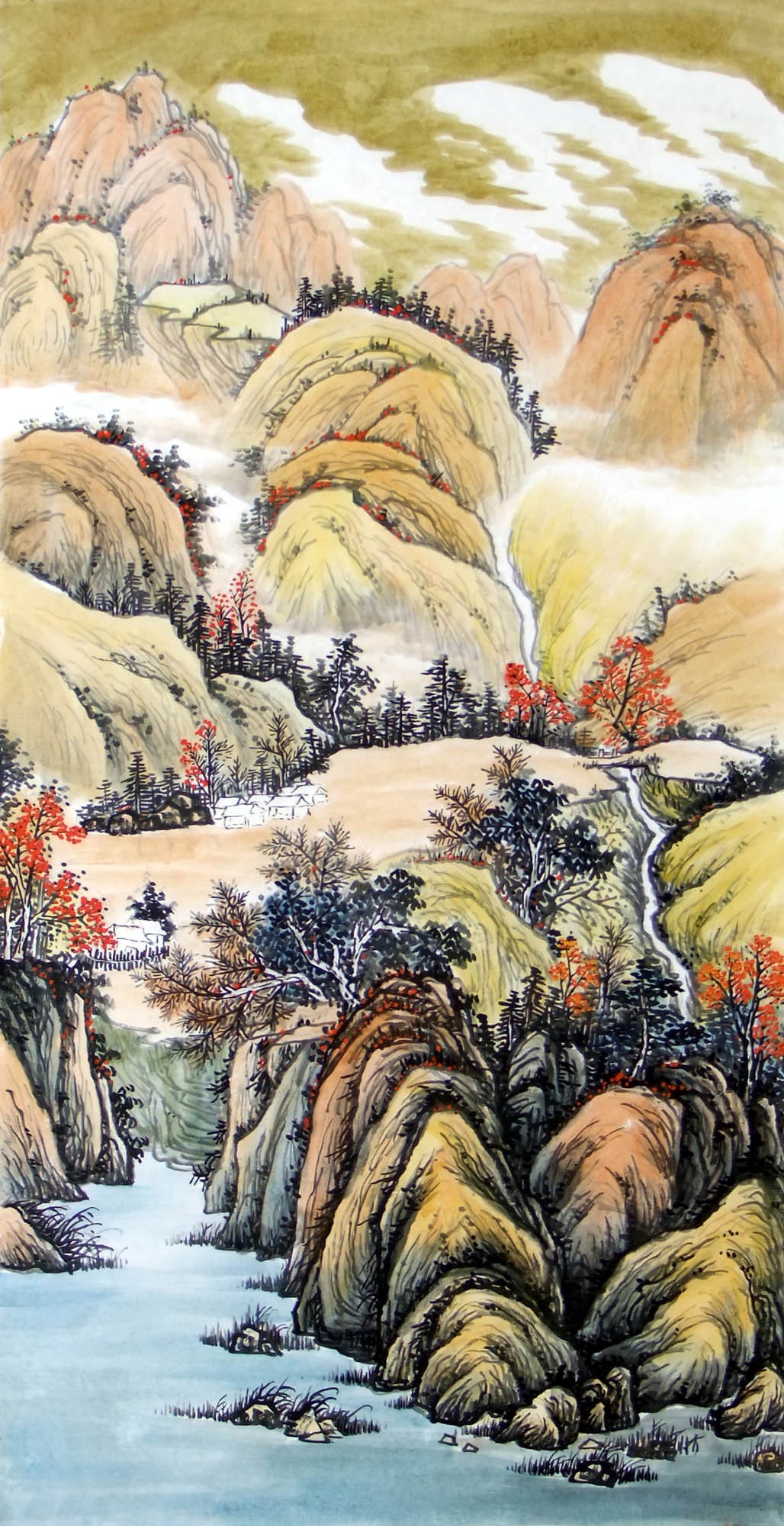 Chinese Landscape Painting - CNAG015139