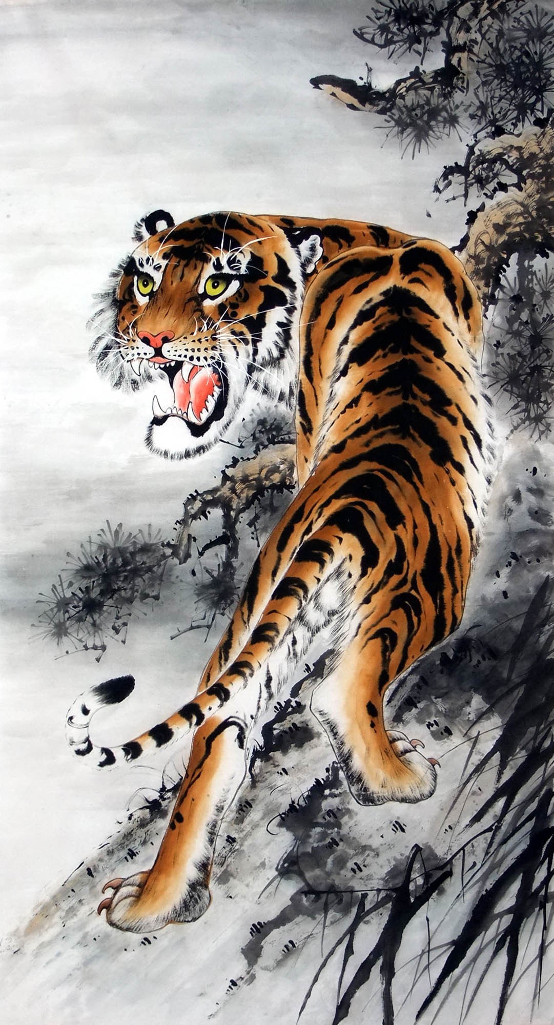 Chinese Tiger Painting - CNAG015144