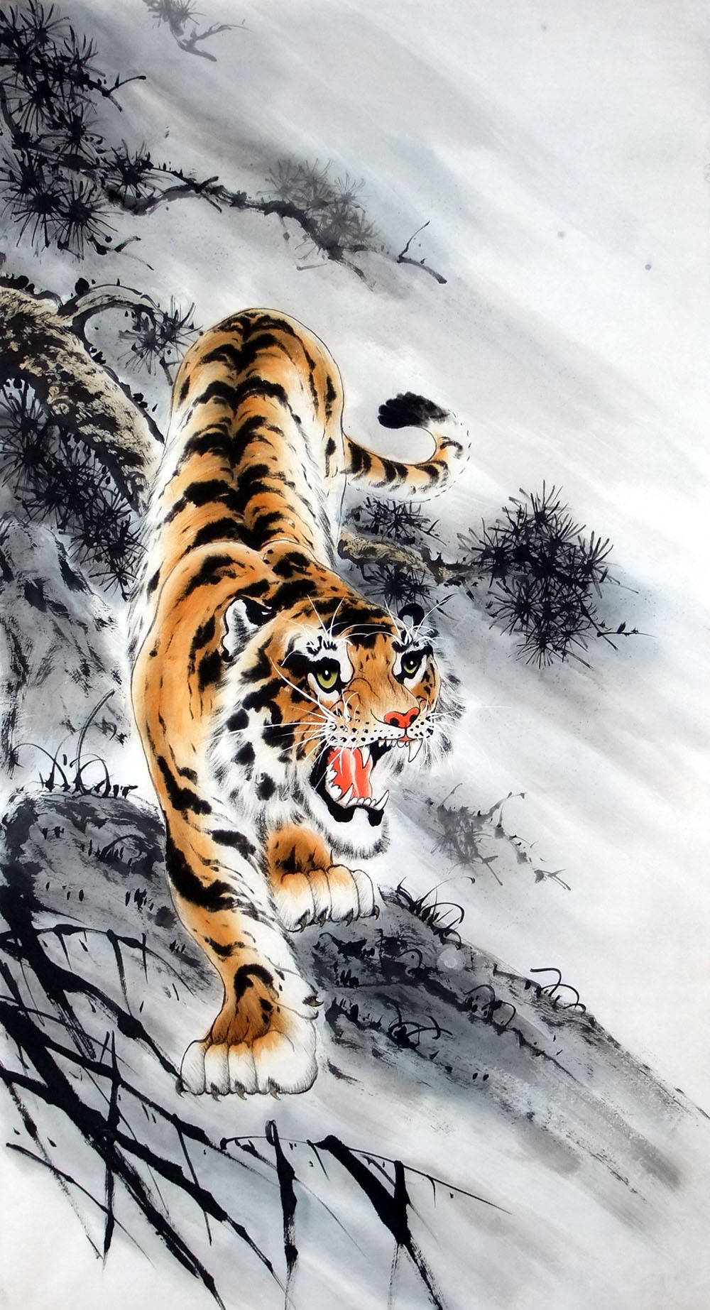 Chinese Tiger Painting - CNAG015151