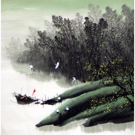 Chinese Landscape Painting - CNAG015157