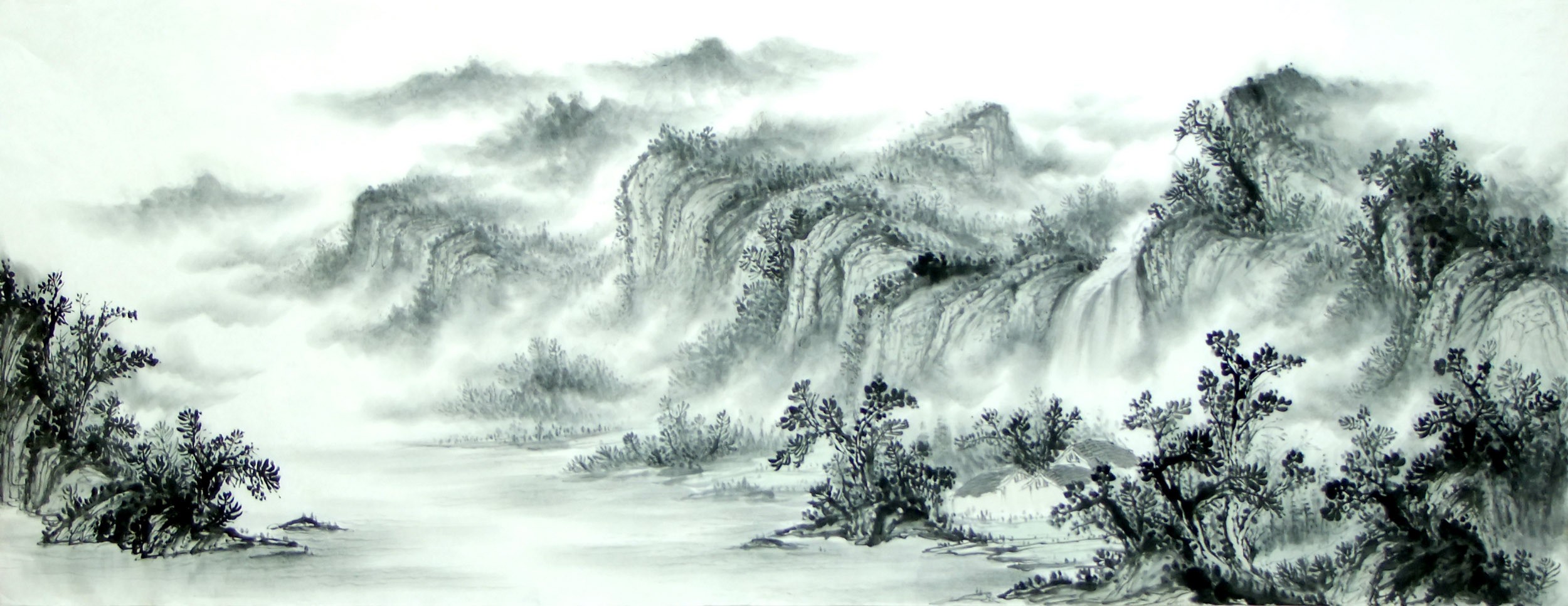 Chinese Landscape Painting - CNAG015162
