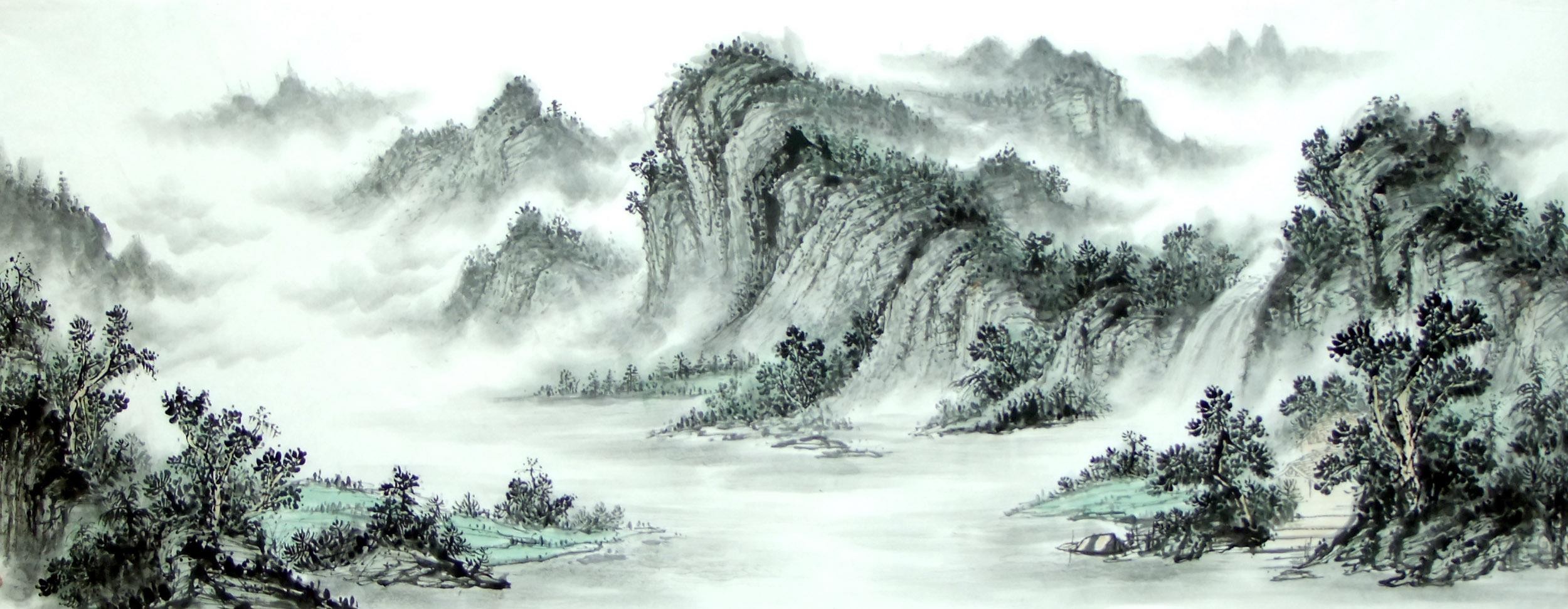 Chinese Landscape Painting - CNAG015163