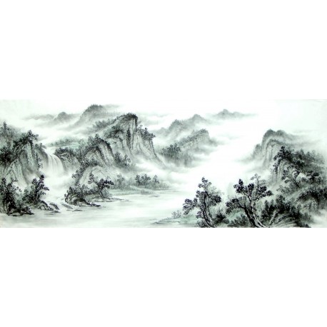 Chinese Landscape Painting - CNAG015166