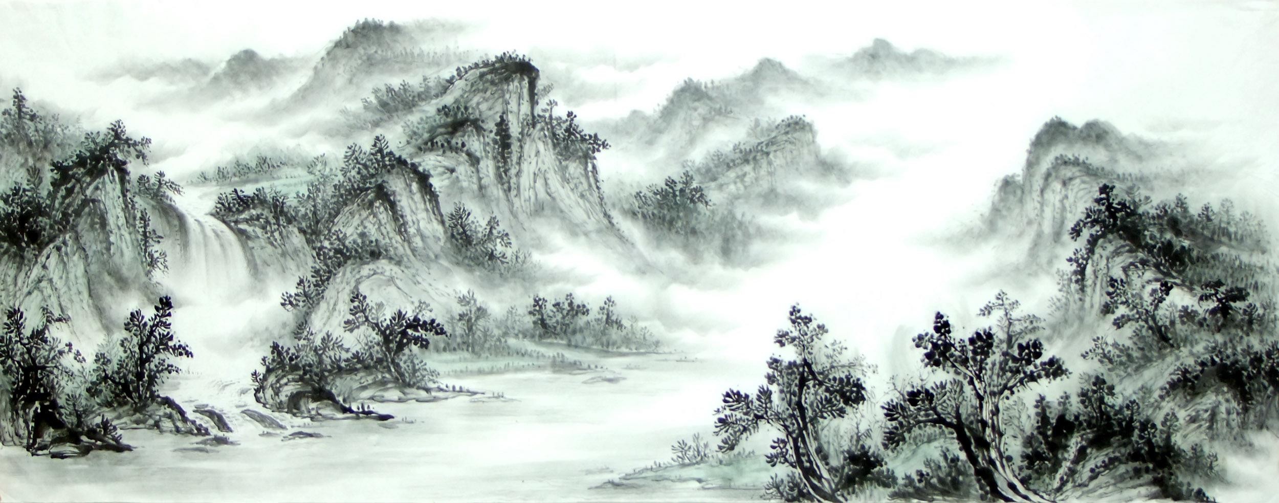 Chinese Landscape Painting - CNAG015166