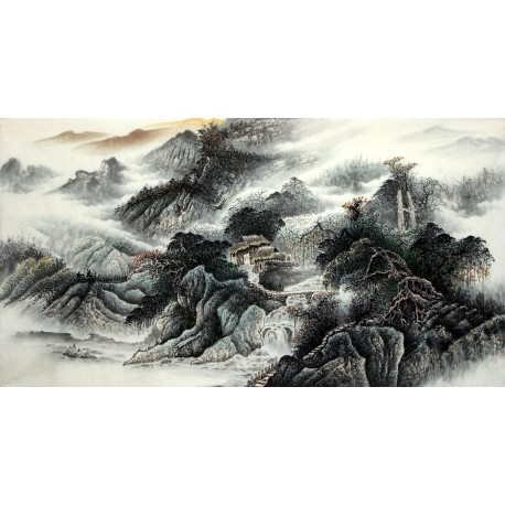 Chinese Landscape Painting - CNAG015167