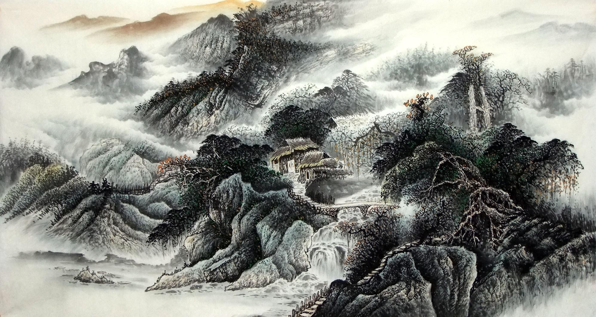 Chinese Landscape Painting - CNAG015167