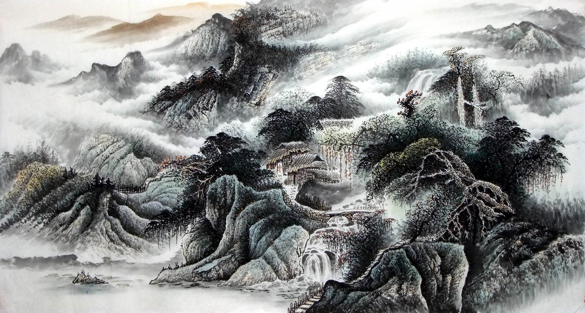 Chinese Landscape Painting - CNAG015168
