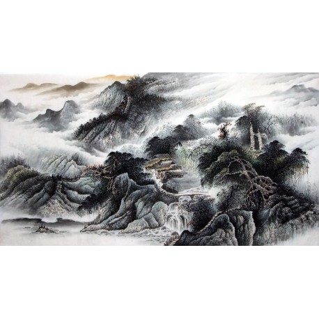 Chinese Landscape Painting - CNAG015169