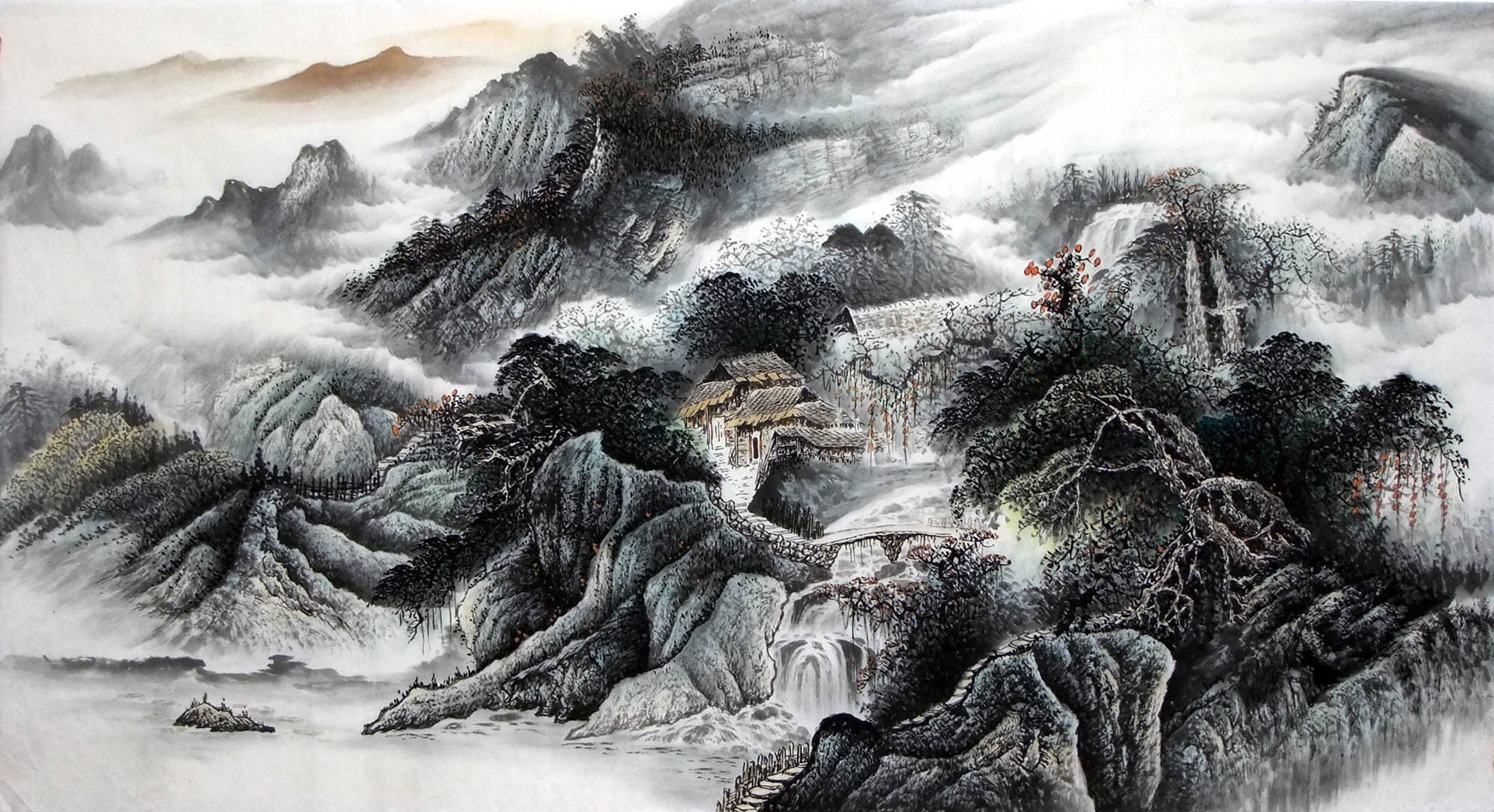 Chinese Landscape Painting - CNAG015171