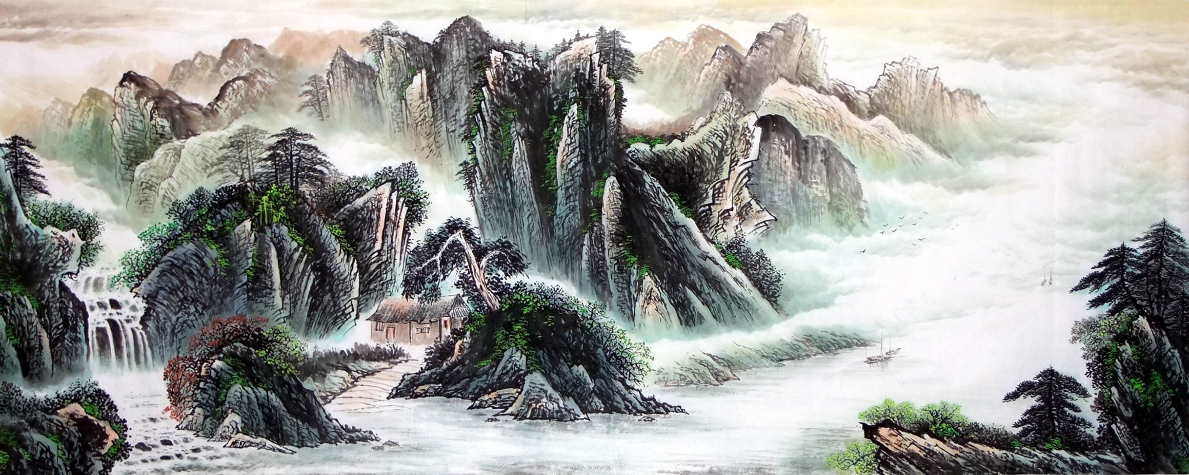 Chinese Landscape Painting - CNAG015172