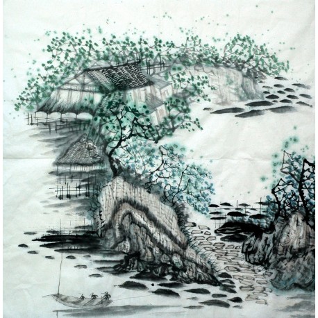 Chinese Landscape Painting - CNAG015192
