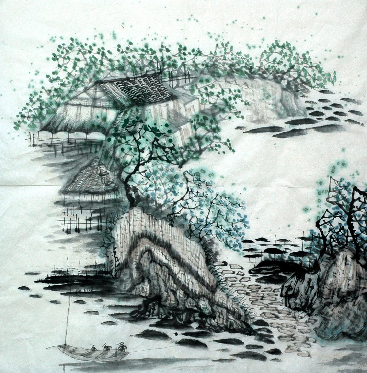 Chinese Landscape Painting - CNAG015192