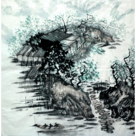 Chinese Landscape Painting - CNAG015196