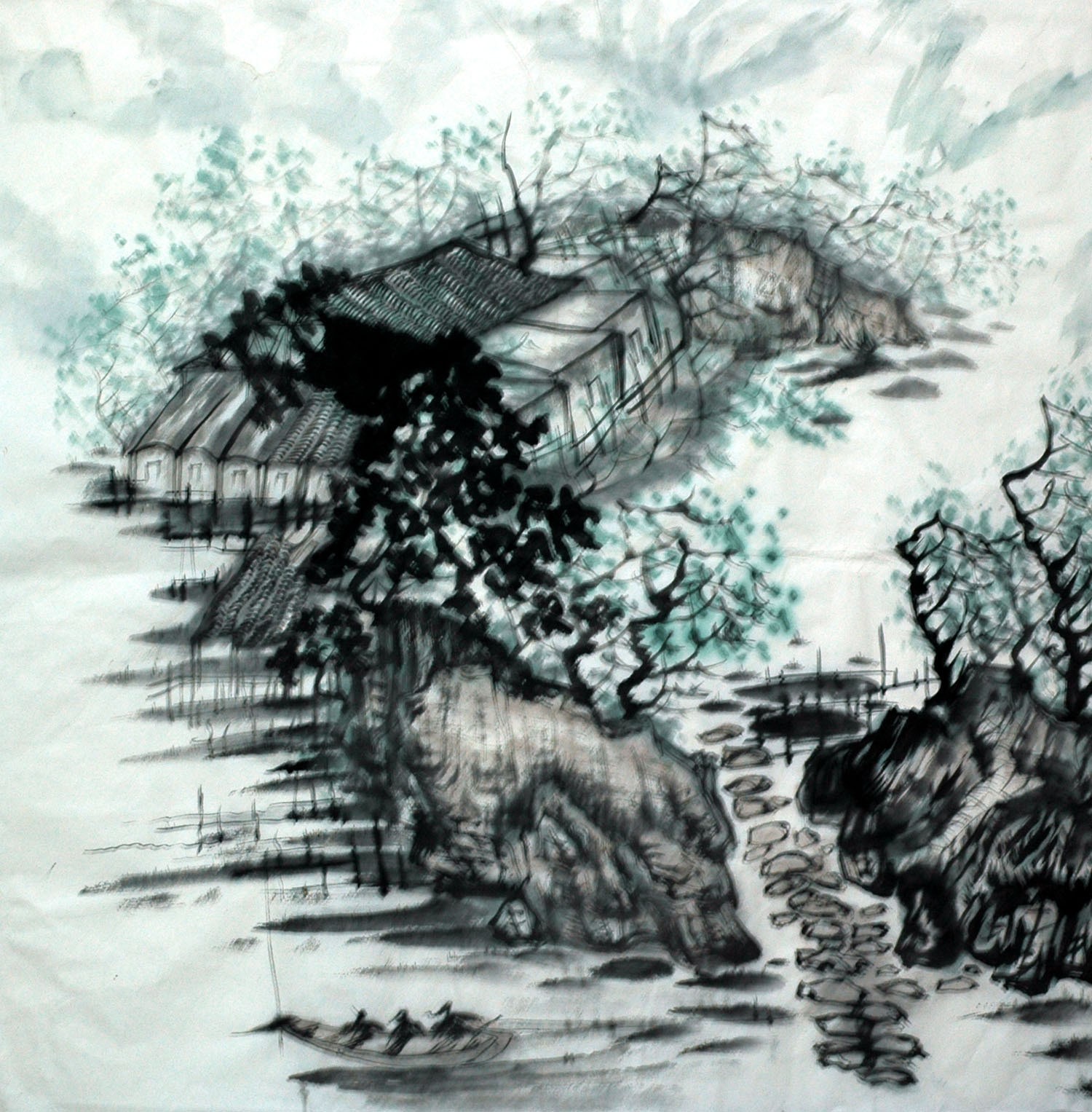 Chinese Landscape Painting - CNAG015196