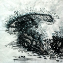 Chinese Landscape Painting - CNAG015198