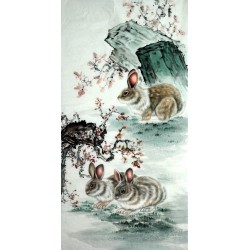 Chinese Rabbit Painting - CNAG015202