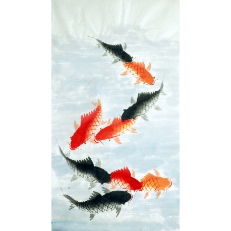 Chinese Fish Painting - CNAG015211