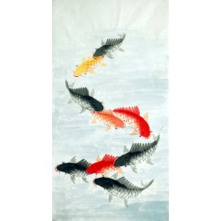 Chinese Fish Painting - CNAG015216