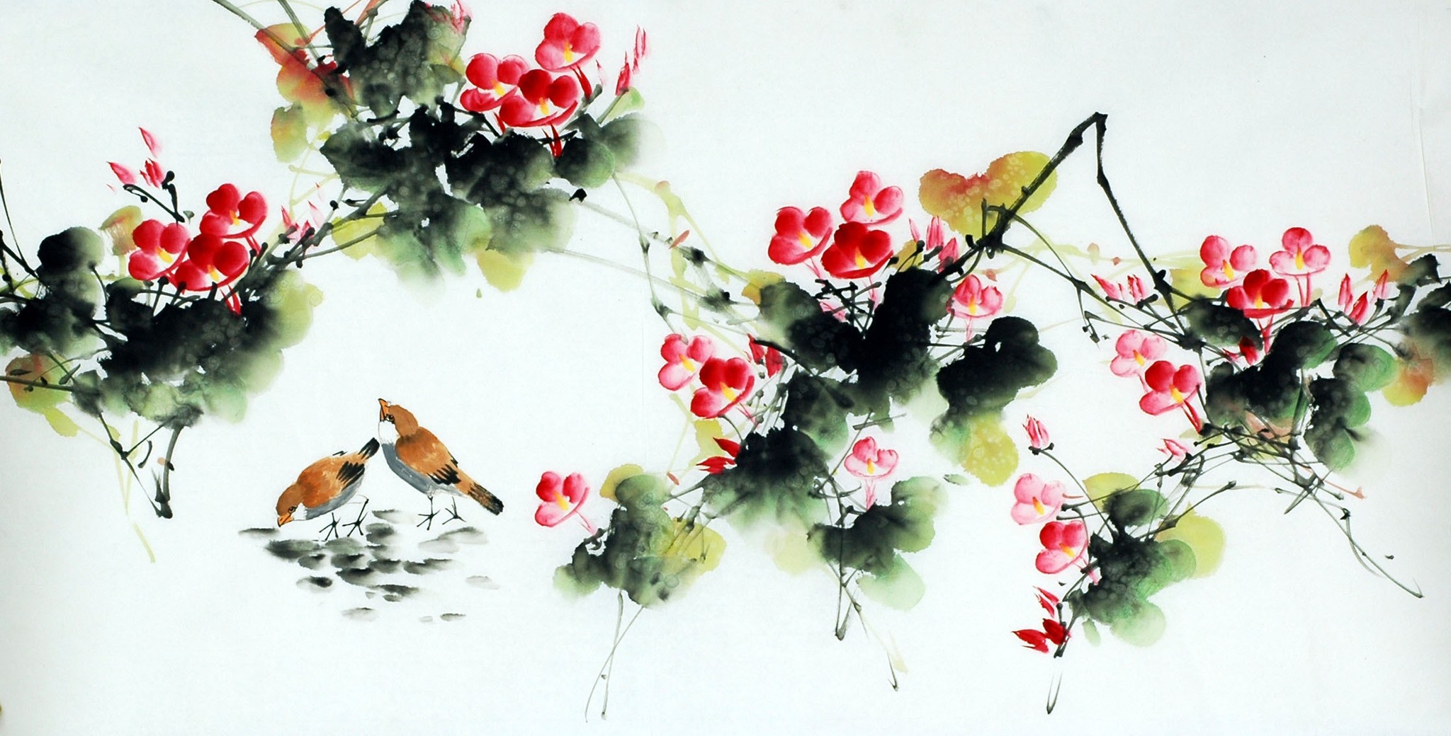 Chinese Flowers&Trees Painting - CNAG015224