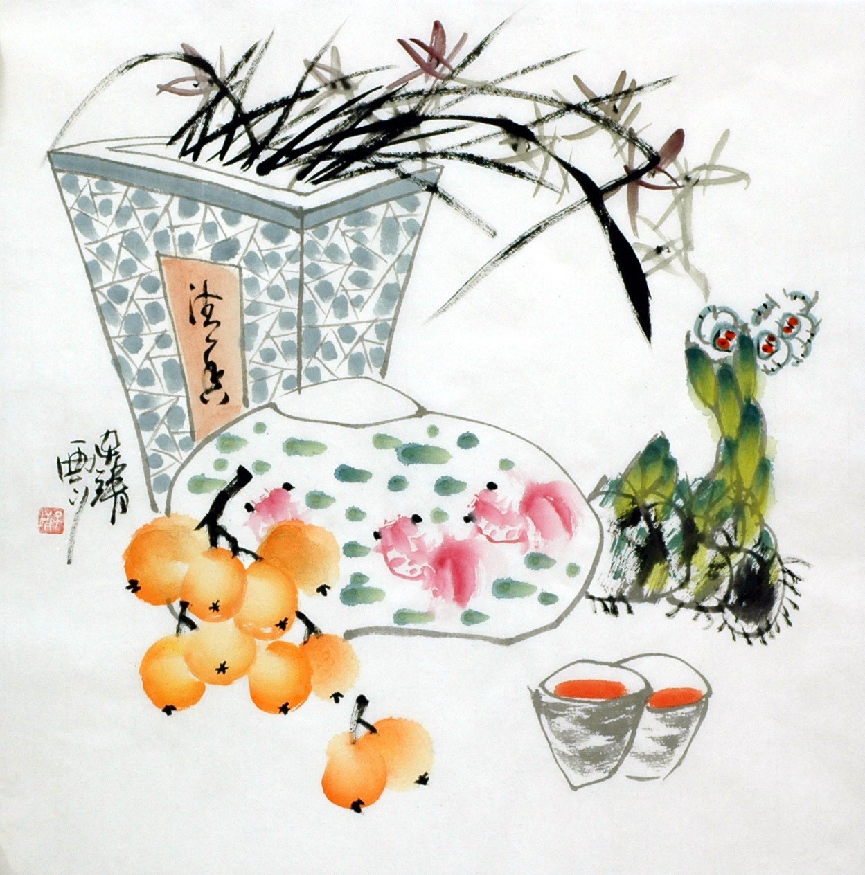 Chinese Flowers&Trees Painting - CNAG015247