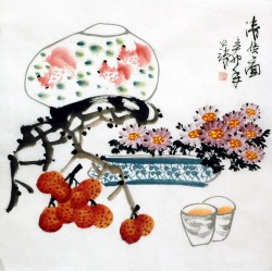Chinese Flowers&Trees Painting - CNAG015249