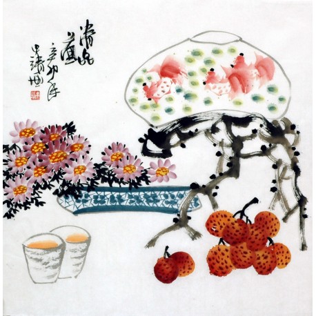Chinese Flowers&Trees Painting - CNAG015250