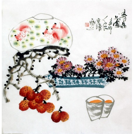 Chinese Flowers&Trees Painting - CNAG015251