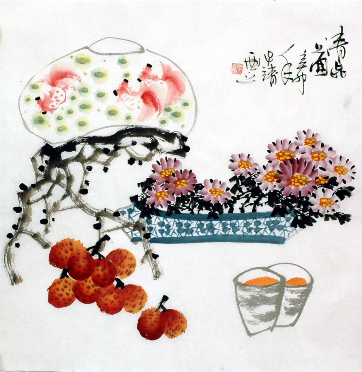 Chinese Flowers&Trees Painting - CNAG015251