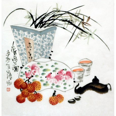 Chinese Flowers&Trees Painting - CNAG015253