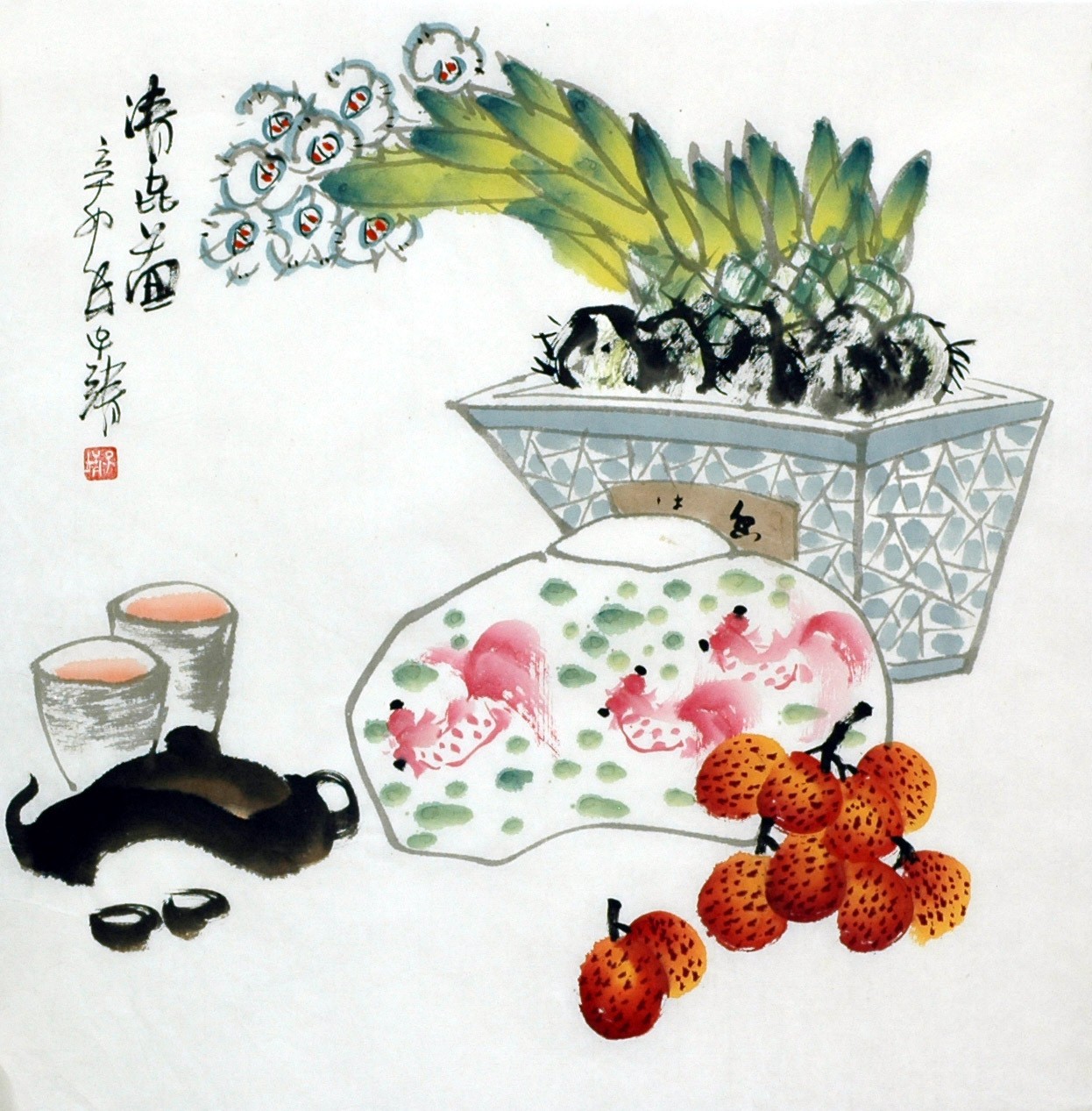 Chinese Flowers&Trees Painting - CNAG015258