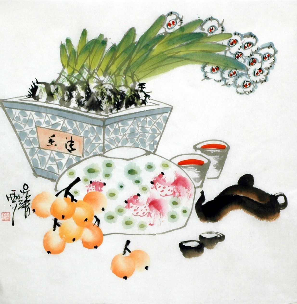 Chinese Flowers&Trees Painting - CNAG015259
