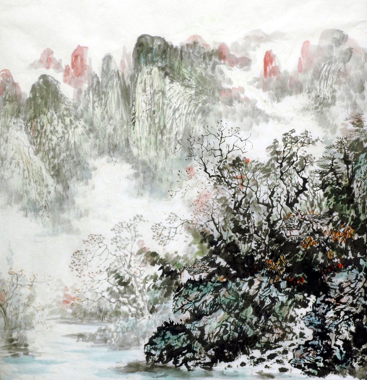 Chinese Landscape Painting - CNAG015263