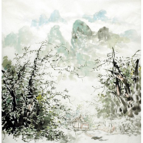 Chinese Landscape Painting - CNAG015266