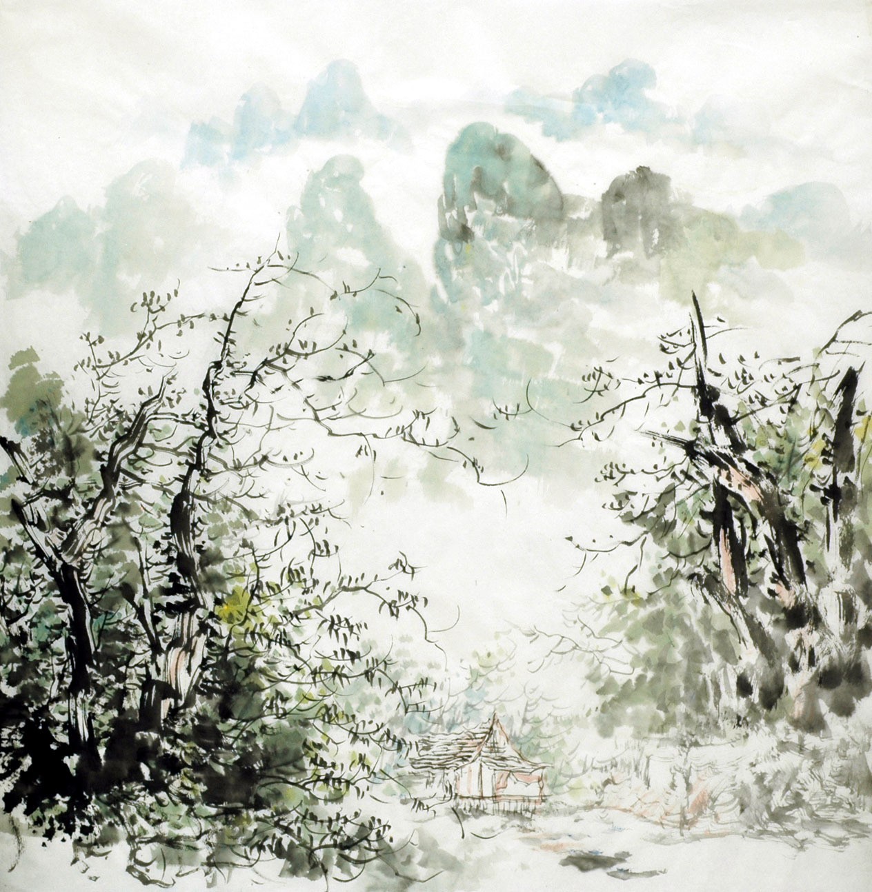 Chinese Landscape Painting - CNAG015266