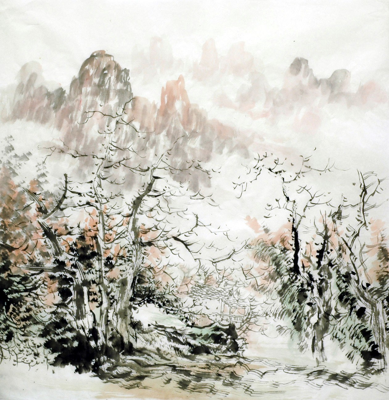 Chinese Landscape Painting - CNAG015273