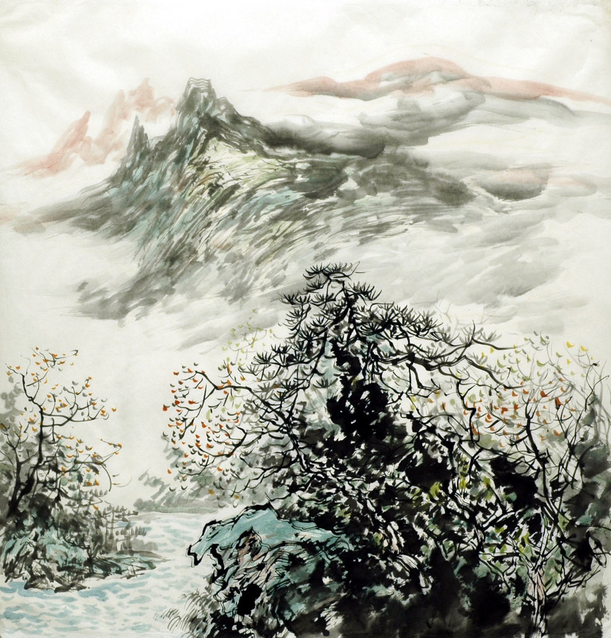 Chinese Landscape Painting - CNAG015292